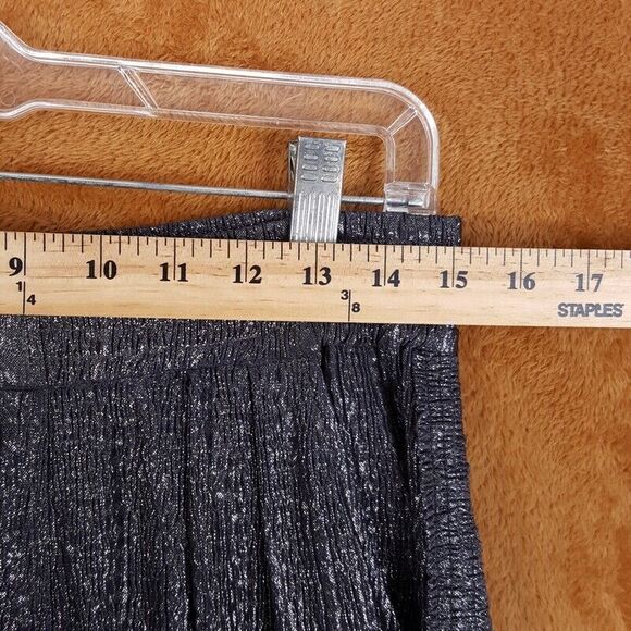 IRO Pants Womens Size 0 Silver Metallic Pull On Zipper Ankle Pocket Pewter Harem - Picture 6 of 8